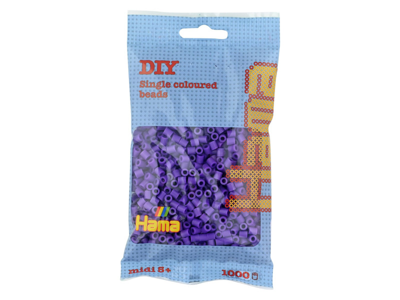 Hama Perles à repasser midi, dans un sachet, violet