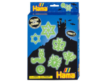 Hama Perles à repasser midi 'luminescent', coffret cadeau