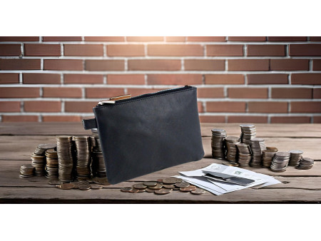Alassio Sac de banque, cuir, noir