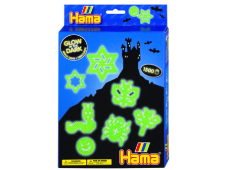 Hama Perles à repasser midi 'luminescent', coffret cadeau