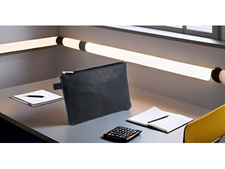 Alassio Sac de banque, cuir, noir