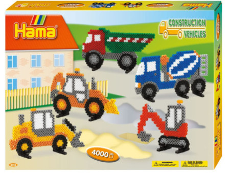 Hama Perles à repasser midi 'engins de chantier', coffret