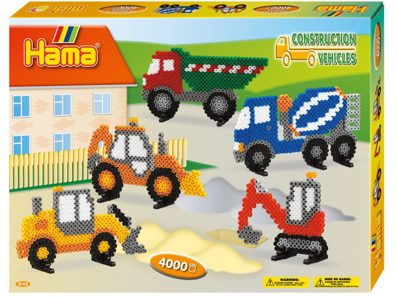 Hama Perles à repasser midi 'engins de chantier', coffret