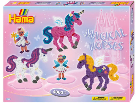 Hama Perles à repasser midi 'chevaux magiques', cadeau