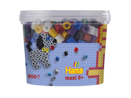Hama Perles à repasser maxi 'mélange de couleur vive', boîte