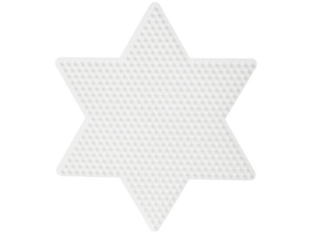 Hama Plaque pour perles midi 'Grande étoile', blanc