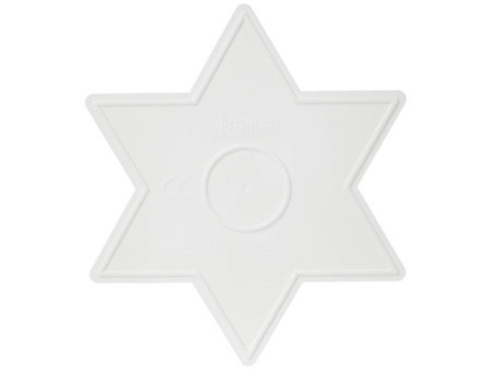 Hama Plaque pour perles midi 'Grande étoile', blanc