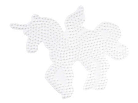 Hama Plaque pour perles midi 'Pégase/licorne', blanc