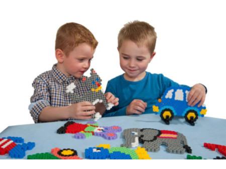 Hama Perles à repasser maxi + plaque 'dinosaure', en boîte