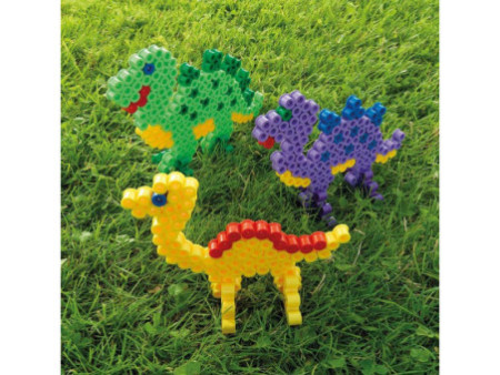 Hama Perles à repasser maxi + plaque 'dinosaure', en boîte