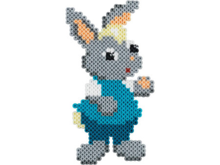 Hama Perles à repasser midi, dans un sachet, gris foncé
