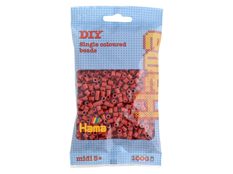 Hama Perles à repasser midi, dans un sachet, auburn
