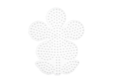Hama Plaque pour perles midi 'Fleur', blanc