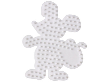 Hama Plaque pour perles midi 'Souris', blanc