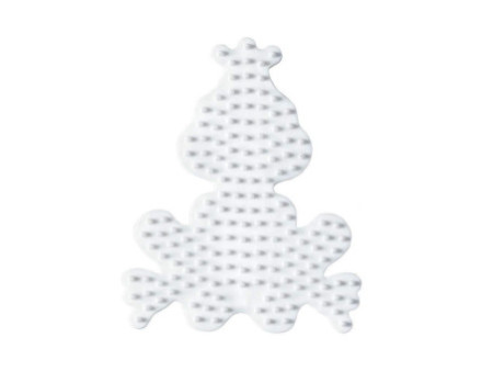Hama Plaque pour perles midi 'Petite grenouille', blanc