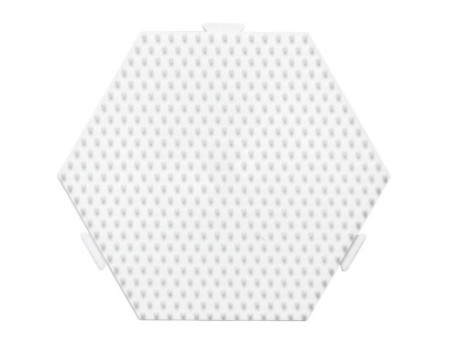Hama Plaque pour perles midi 'Hexagone', multiple, blanc