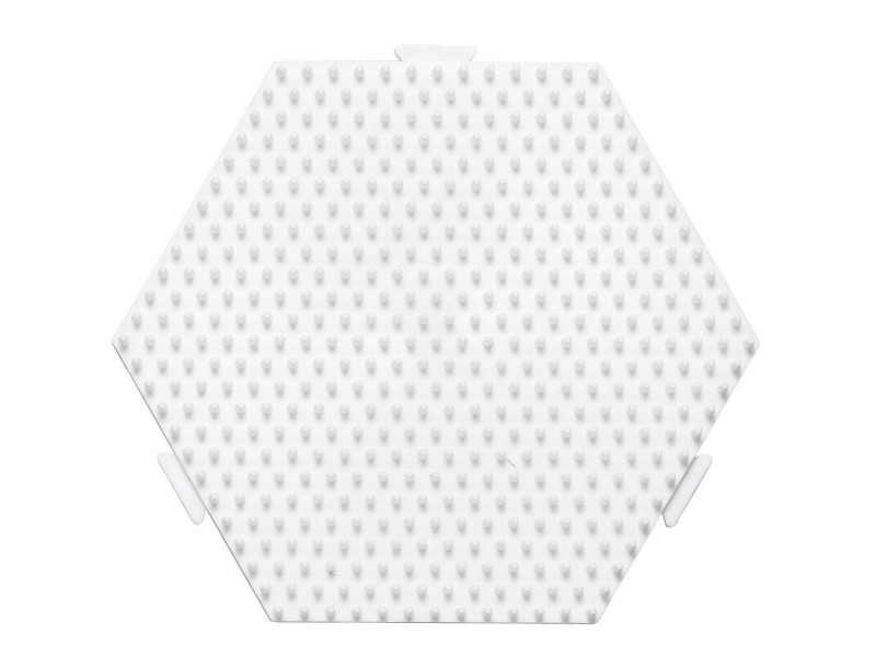 Hama Plaque pour perles midi 'Hexagone', multiple, blanc