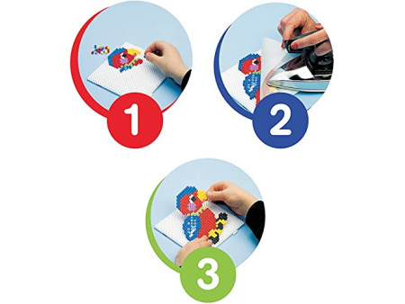 Hama Perles à repasser midi + plaques, dans une boîte, rouge
