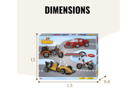 Hama Perles à repasser midi 'speed', coffret cadeau