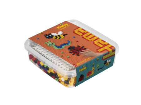 Hama Perles à repasser maxi + plaque 'animaux rapants',boîte