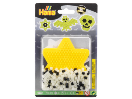 Hama Perles à repasser midi 'Grusel/Glow dans the dark',