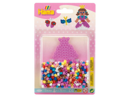 Hama Perles à repasser midi 'Princesse/papillon', blister