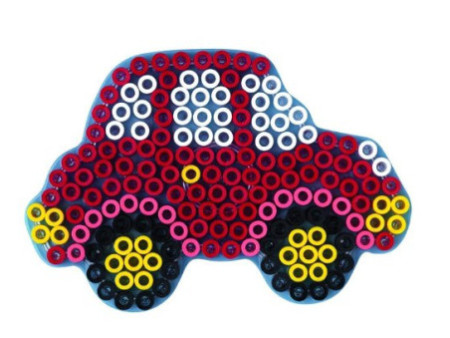 Hama Plaque pour perles à repasser 'Voiture', transparent