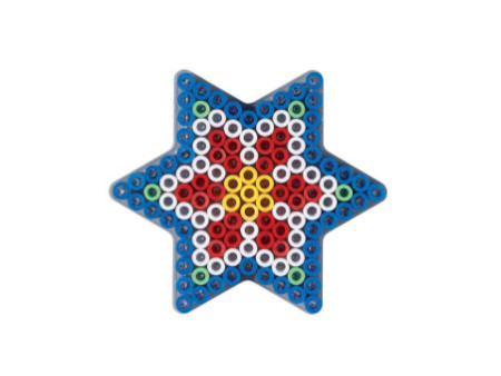 Hama Plaque pour perles à repasser 'Etoile', transparent