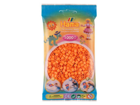 Hama Perles à repasser midi, sachet, abricot