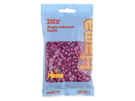 Hama Perles à repasser midi, sachet, prune