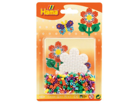 hama Perles à repasser midi 'Perles à rayures - Fleur'