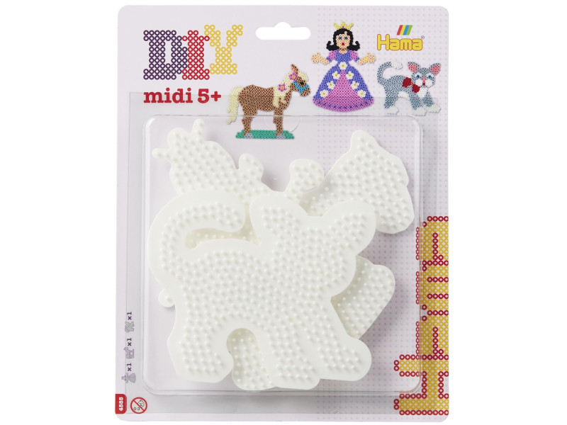 hama Plaques pour perles 'Princesse, cheval, chat', blister