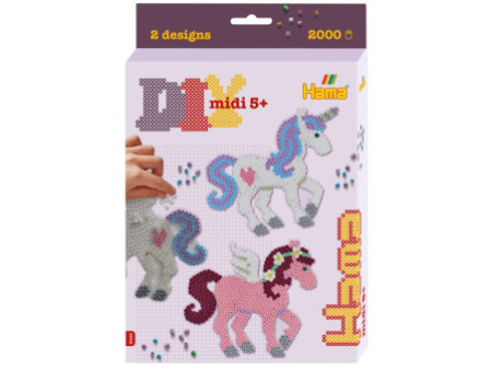 HAMA Perles à repasser midi 'Chevaux imaginaires', coffret