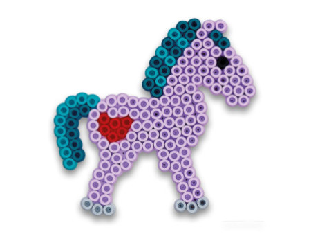 HAMA Perles à repasser midi + plaques à picots 'Fille'
