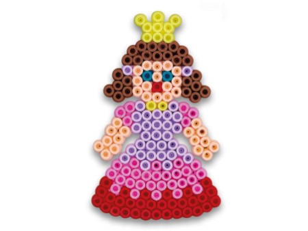 HAMA Perles à repasser midi + plaques à picots 'Fille'