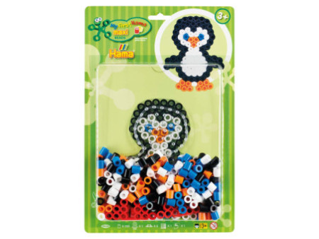 HAMA Perles à repasser maxi 'Pingouin', sous blister