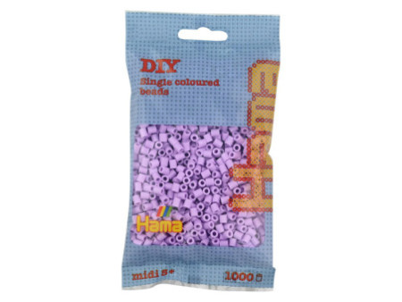 Hama Perles à repasser midi, sachet, lilas pastel