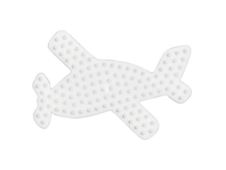 Hama Plaque pour perles midi 'Avion', blanc