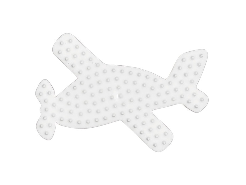 Hama Plaque pour perles midi 'Avion', blanc