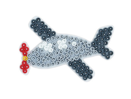 Hama Plaque pour perles midi 'Avion', blanc
