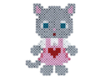 Hama Perles à repasser midi 'Chat habillé', boîte cadeau