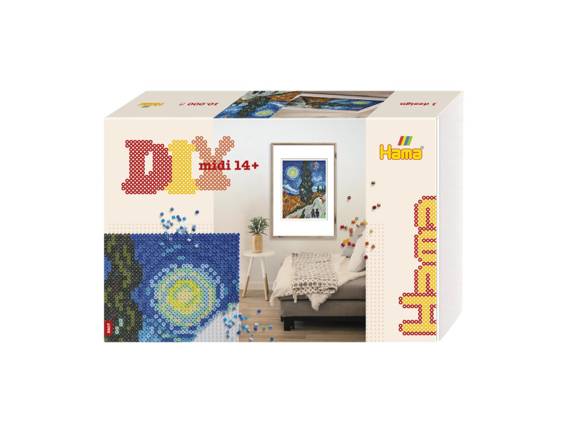 Hama Perles à repasser midi Art 'Van Gogh', boîte cadeau