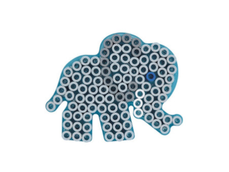 Hama Plaque pour perles à repasser 'Eléphant', transparent