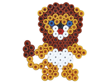 Hama Perles à repasser maxi + plaques 'Lion, petit éléphant'