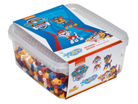 Hama Perles à repasser maxi + plaque 'Paw Patrol', en boîte