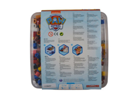 Hama Perles à repasser maxi + plaque 'Paw Patrol', en boîte