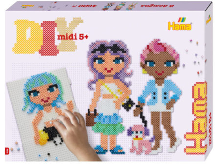 Hama Perles à repasser midi 'Fashion Girls', coffret cadeau