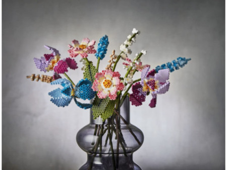 Hama Perles à repasser midi Art 'Bouquet de fleurs', coffret