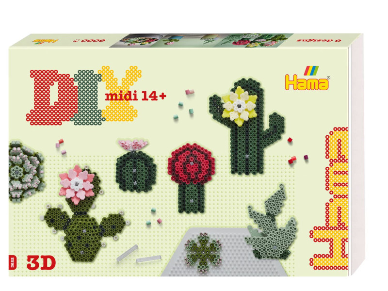 Hama Perles à repasser midi Art 'Succulentes', coffret
