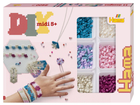 Hama Perles à repasser midi 'Boîte créative II', coffret